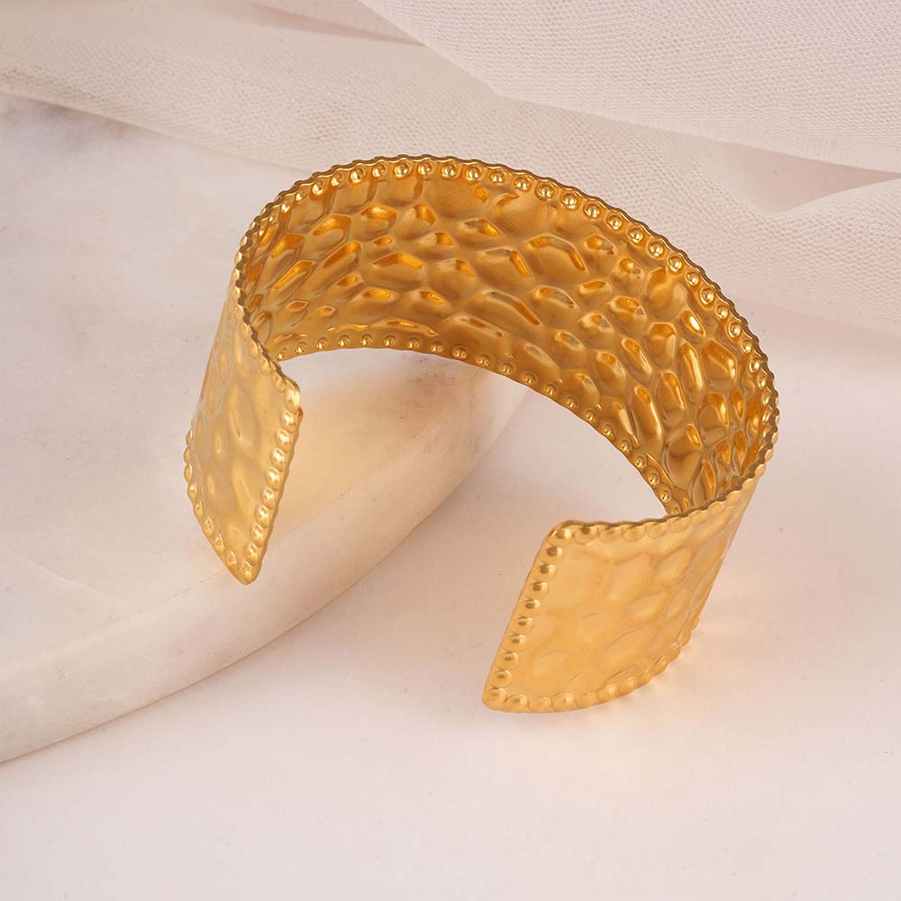 Chunky Textured Cuff Bracelet