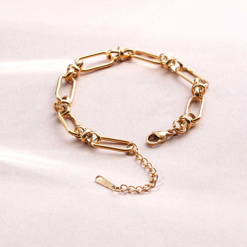 Bold Metal Link Chain Bracelet