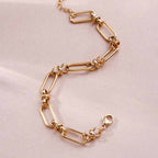 Bold Metal Link Chain Bracelet
