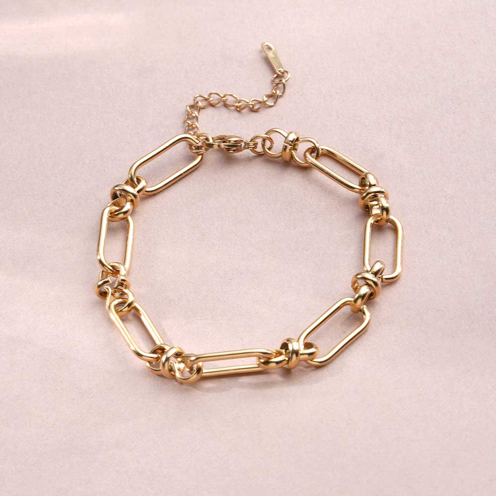Bold Metal Link Chain Bracelet