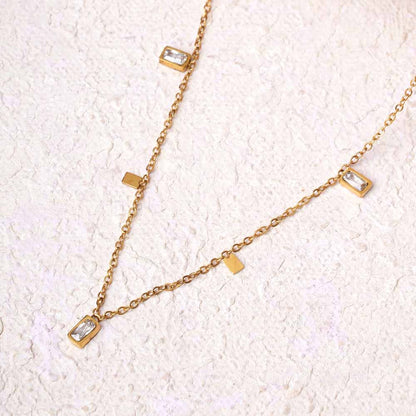 Star Drop Layered Necklace