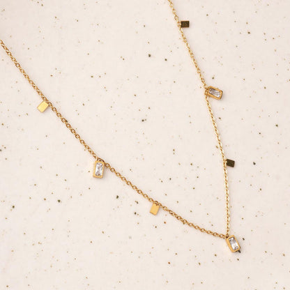 Star Drop Layered Necklace