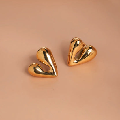 Sculptural Heart Earrings