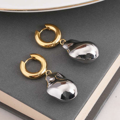 Organic Shape Multicolor Drop Earrings
