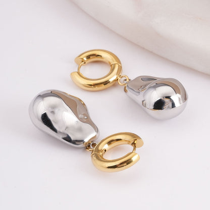 Organic Shape Multicolor Drop Earrings