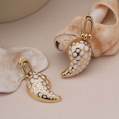 Polka Paisley Earrings