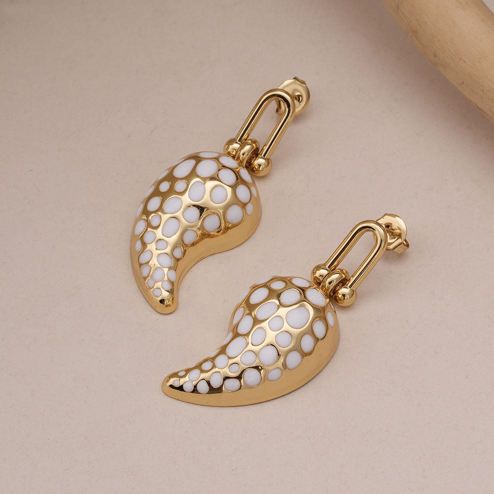 Polka Paisley Earrings