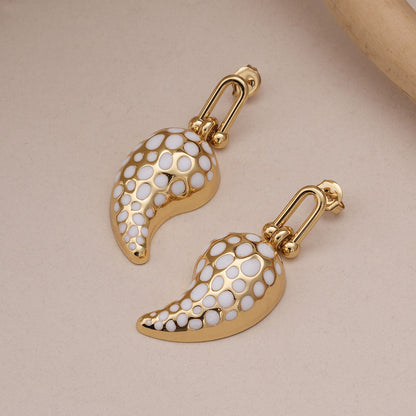 Polka Paisley Earrings