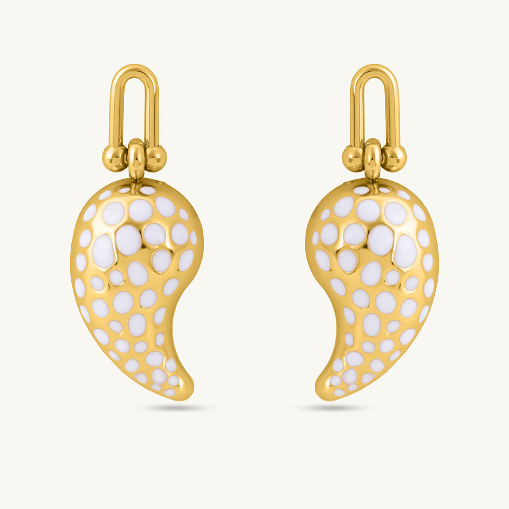 Polka Paisley Earrings