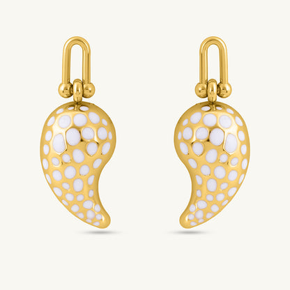 Polka Paisley Earrings