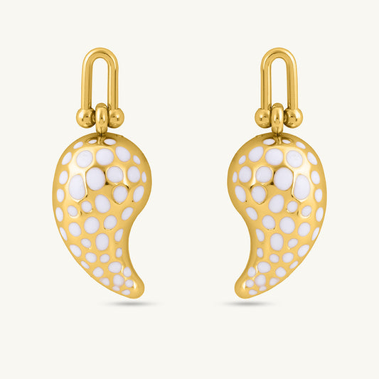 Polka Paisley Earrings