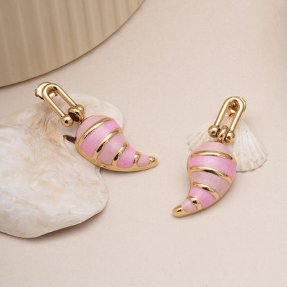 Rose Horned Earrings