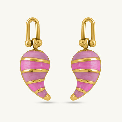 Rose Horned Earrings