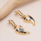 Black & Beige Paisley Drops