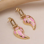 Blush & Coral Tapered Earrings