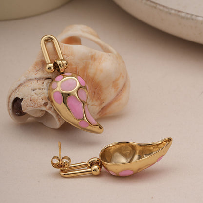 Blush & Coral Tapered Earrings