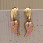 Blossom Pink Mosaic Drop Earrings