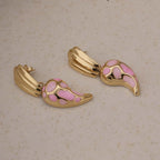 Blossom Pink Mosaic Drop Earrings