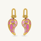 Blush & Coral Tapered Earrings