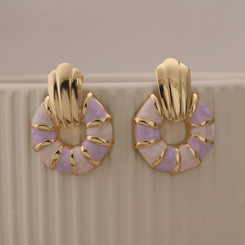 Blush Harmony Sunburst Earrings