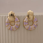 Blush Harmony Sunburst Earrings