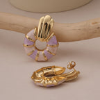 Blush Harmony Sunburst Earrings