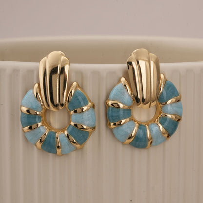 Ocean Breeze Sunburst Earrings