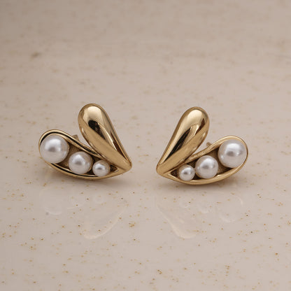 Lustrous Embrace Pearl Earrings
