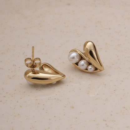 Lustrous Embrace Pearl Earrings