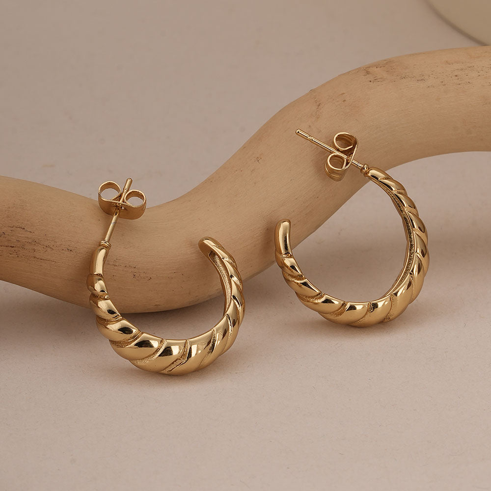 Croissant Hoop Earrings
