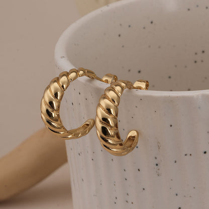 Croissant Hoop Earrings