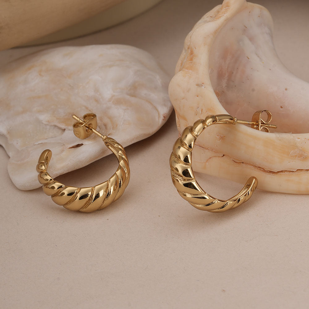 Croissant Hoop Earrings