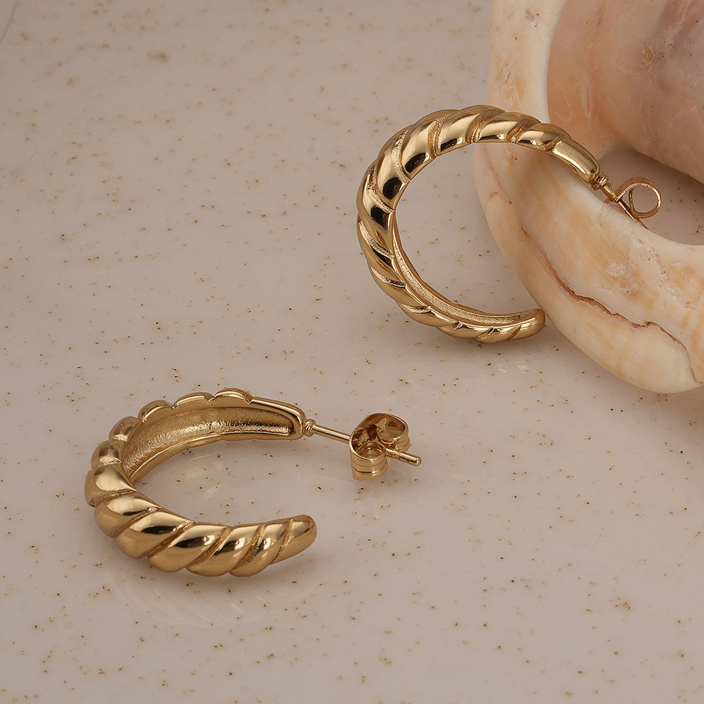Croissant Hoop Earrings