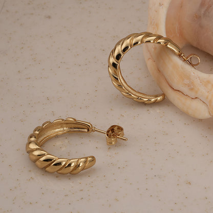 Croissant Hoop Earrings