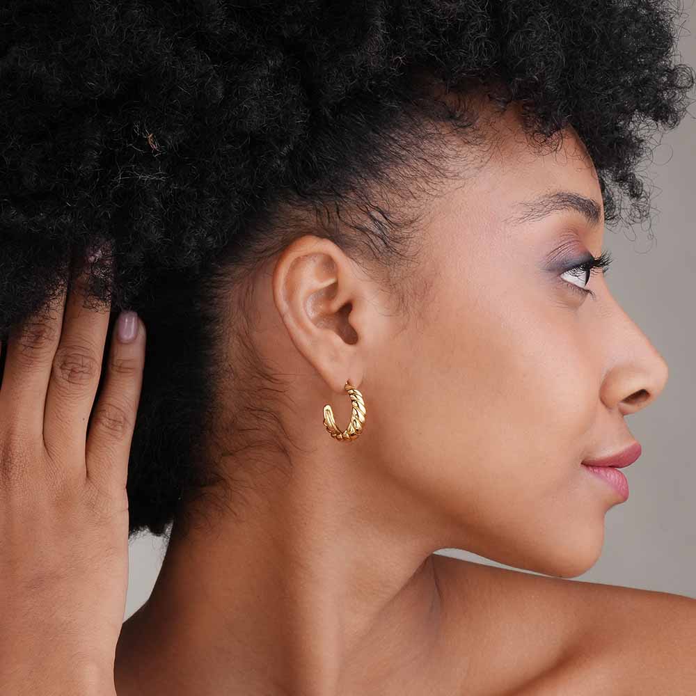 Croissant Hoop Earrings