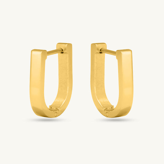 U-Shaped Hoop Earrings