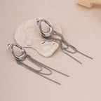 Artistic Dangle Chain Earrings