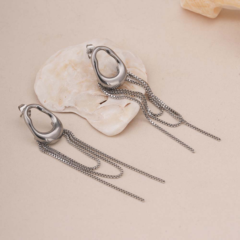 Artistic Dangle Chain Earrings