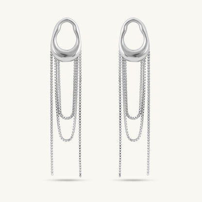 Artistic Dangle Chain Earrings