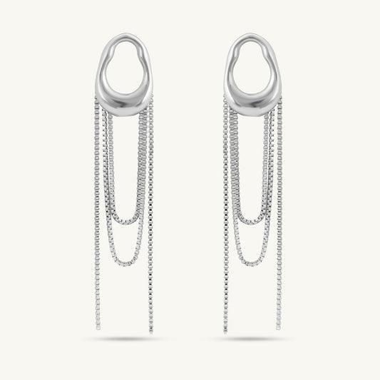 Artistic Dangle Chain Earrings