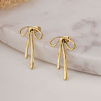 Delicate Bow Stud Earrings