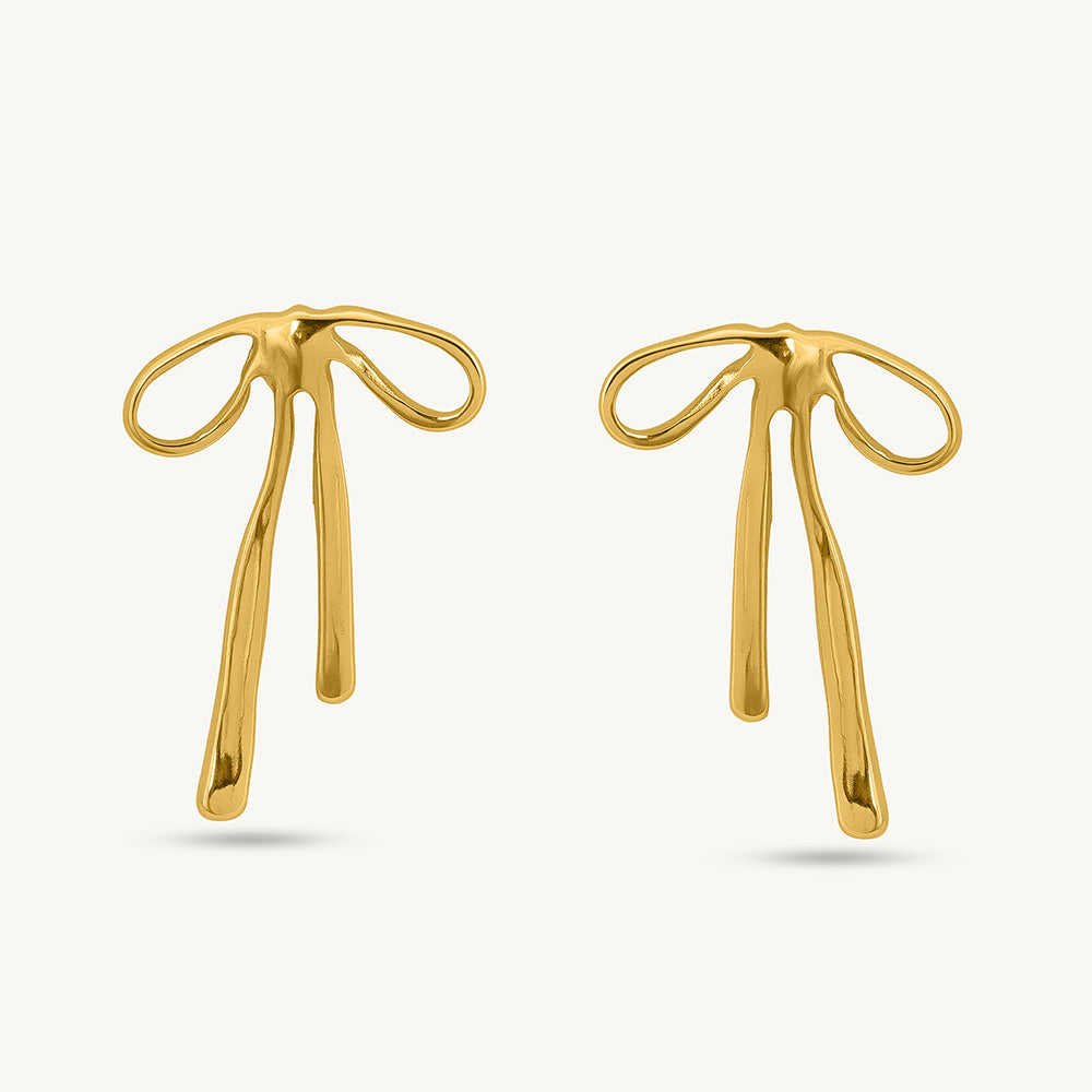 Delicate Bow Stud Earrings