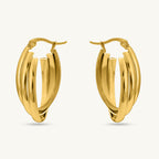 Elegant Oval Hoop Earrings