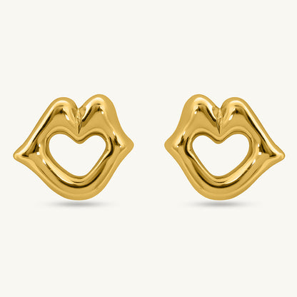 Chic Lips Stud Earrings