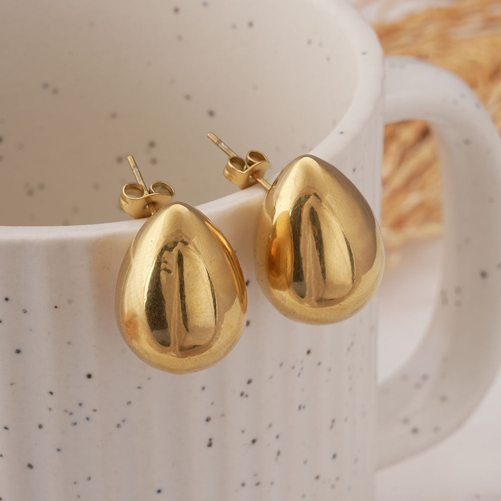 Bold Drop Stud Earrings
