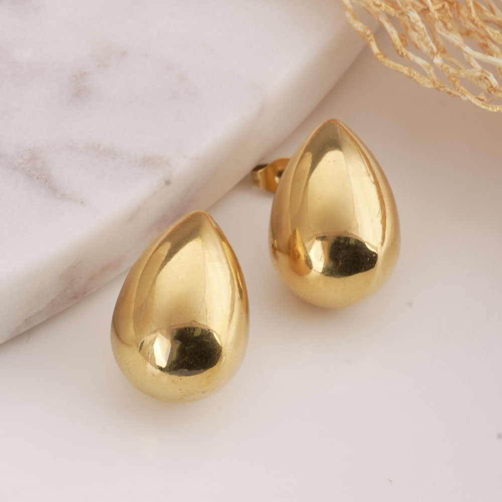 Bold Drop Stud Earrings