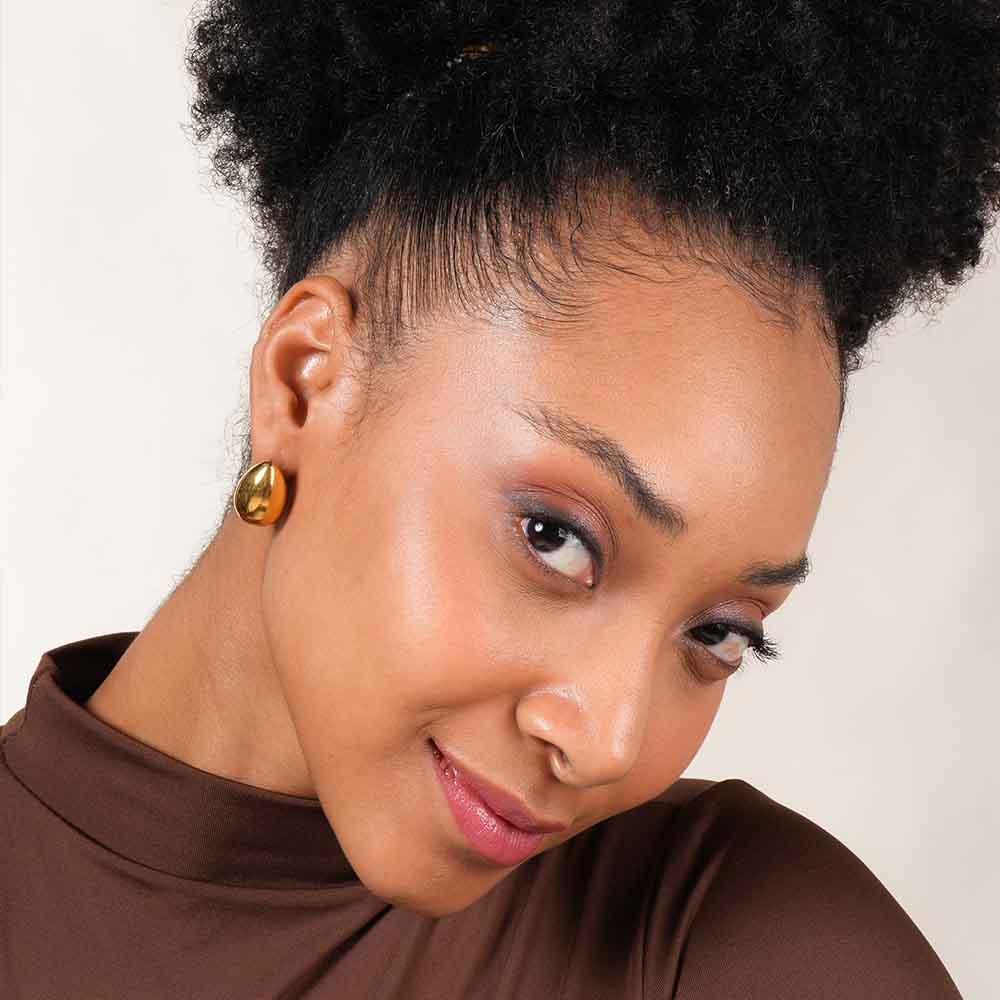 Bold Drop Stud Earrings