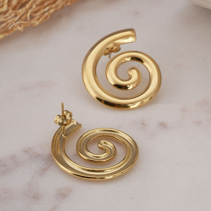 Trendy Sprial Stud Earrings