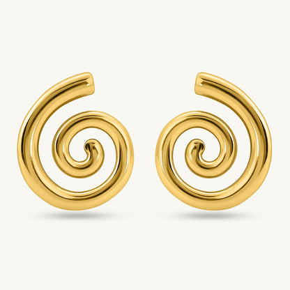 Trendy Sprial Stud Earrings
