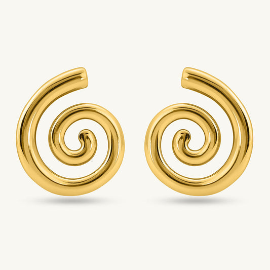 Trendy Sprial Stud Earrings